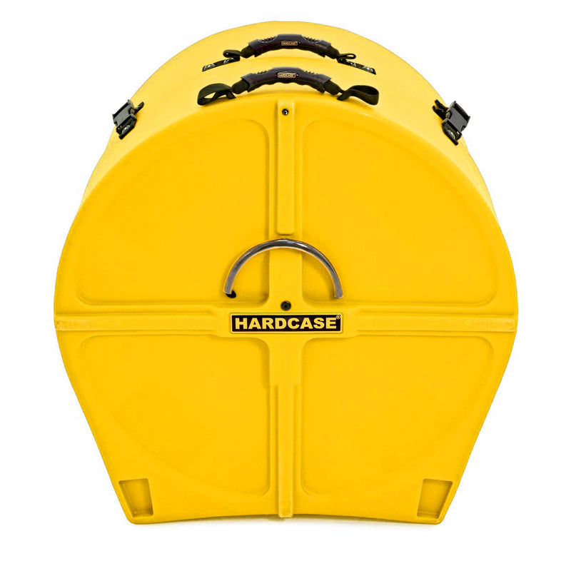 Hardcase HNP18BY 18" Bass Drum Case with Wheels and Pull Handle (Yellow)