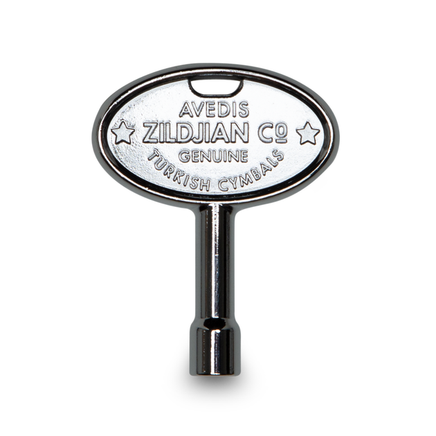 Clé de batterie chromée Zildjian ZKEY avec marque Zildjian